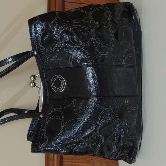 Coach Madison Patent Leather Shoulder Bag - Picture 2 of 16